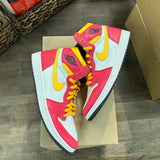 Jordan 1 Retro High OG Light Fusion Red (US 10) (USED, No Box) Size 10 (Pre-Owned) - Image 1