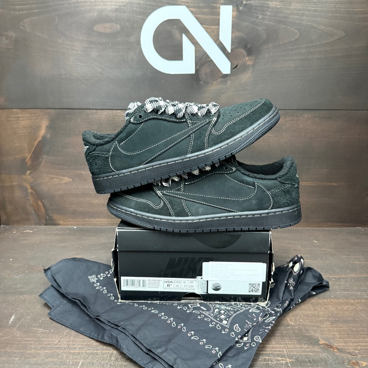 Jordan 1 Retro Low OG SP Travis Scott Black Phantom - Image 1