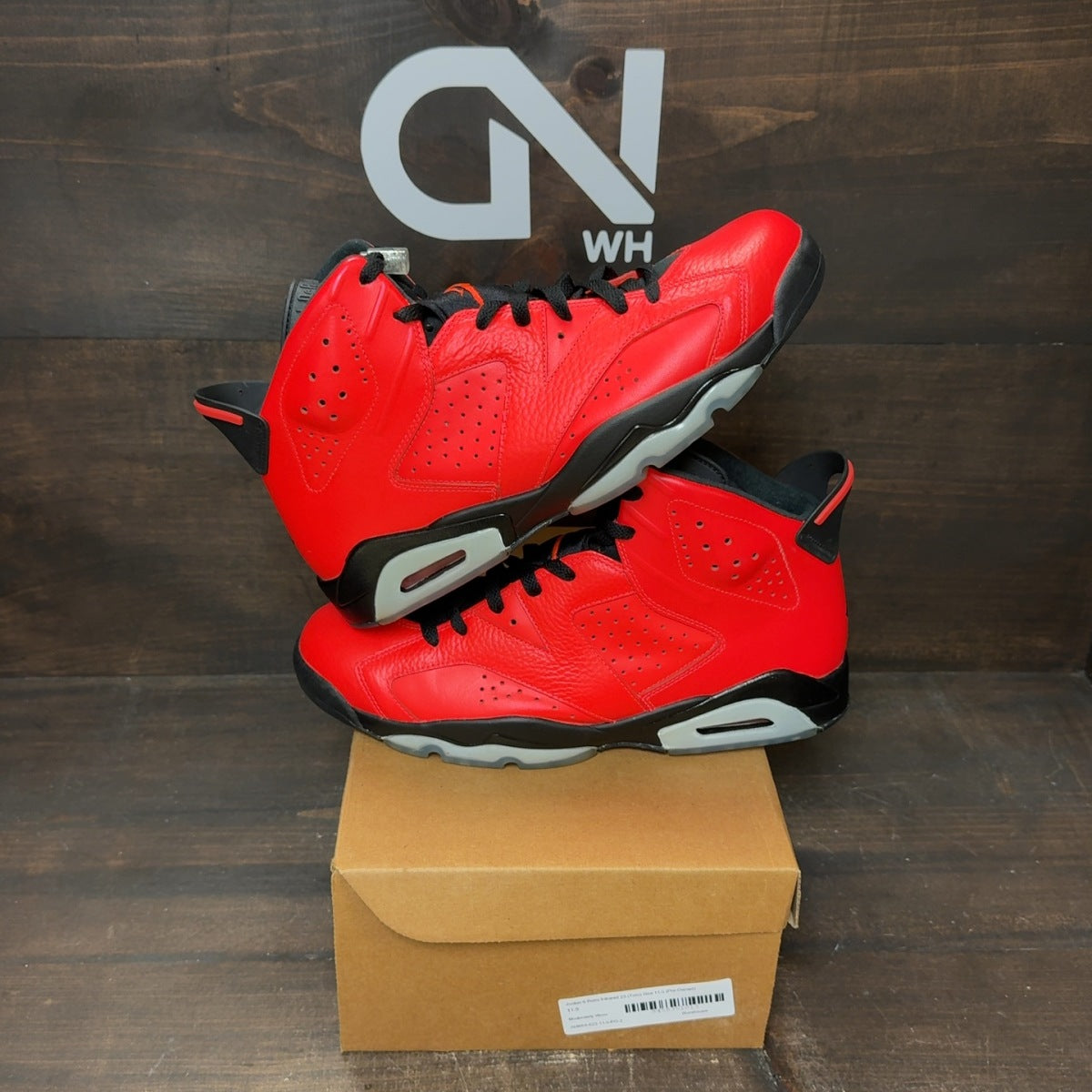Jordan 6 Retro Infrared 23 (Toro) Size 11.5 (Pre-Owned) - Image 1