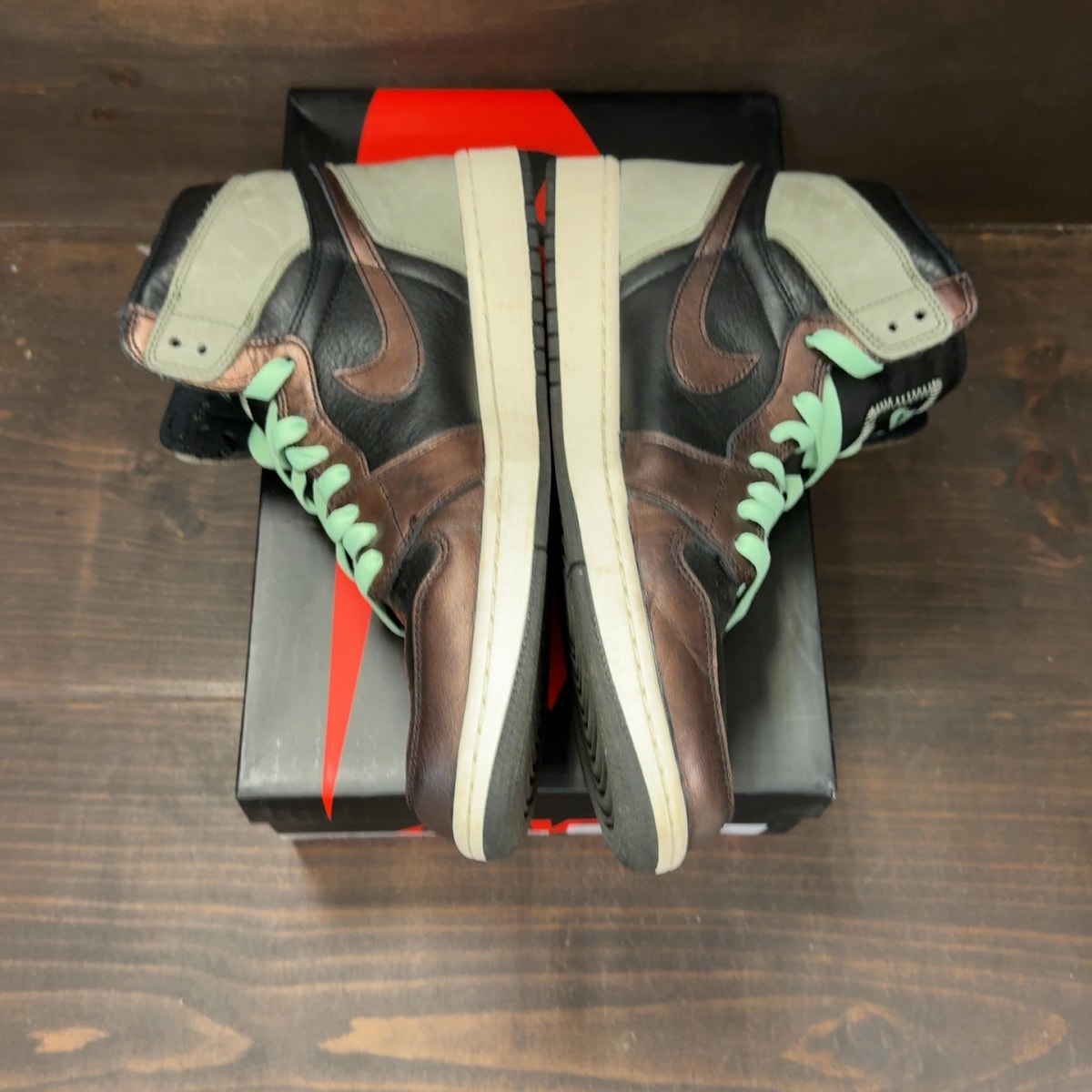 Jordan 1 Retro High Light Army Rust Shadow Patina - Image 4