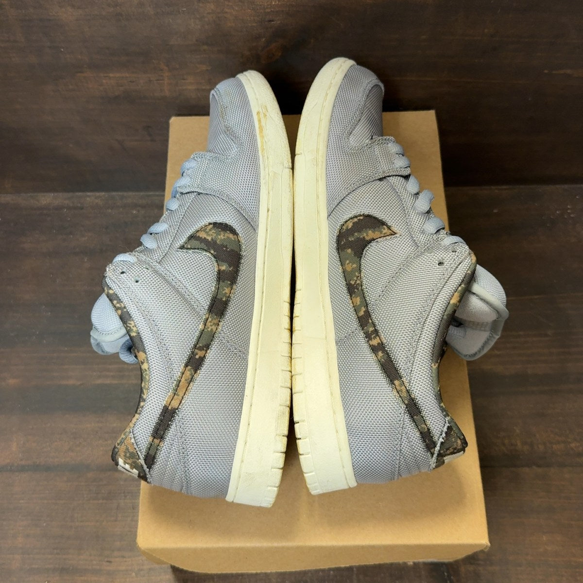 Nike SB Dunk Low Wolf Grey Digi Camo Size 11 (Pre-Owned) - Image 6
