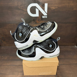 Nike Air Penny 2 Black Patent Football Grey Size 8.5 (Pre-Owned) - Image 1
