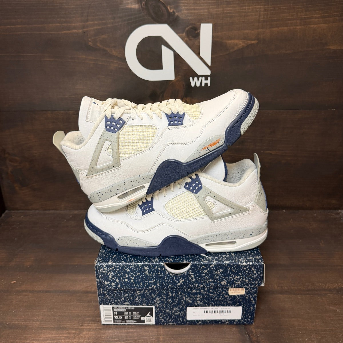 Jordan 4 Retro Midnight Navy - Image 1