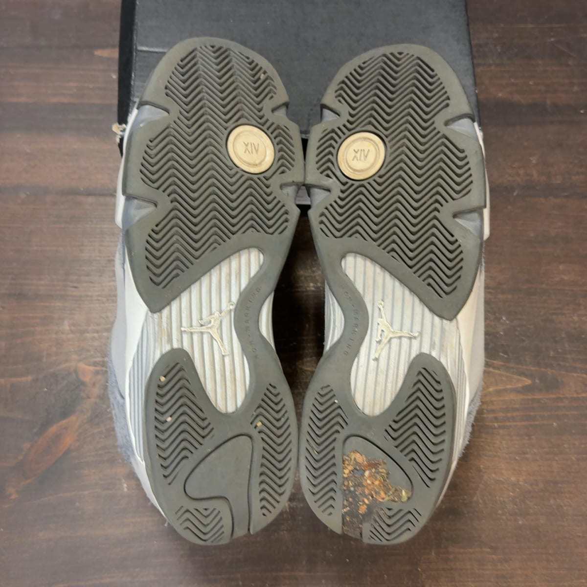 Jordan 14 Retro Flint Grey (GS) Size 6.5Y (Pre-Owned) - aux