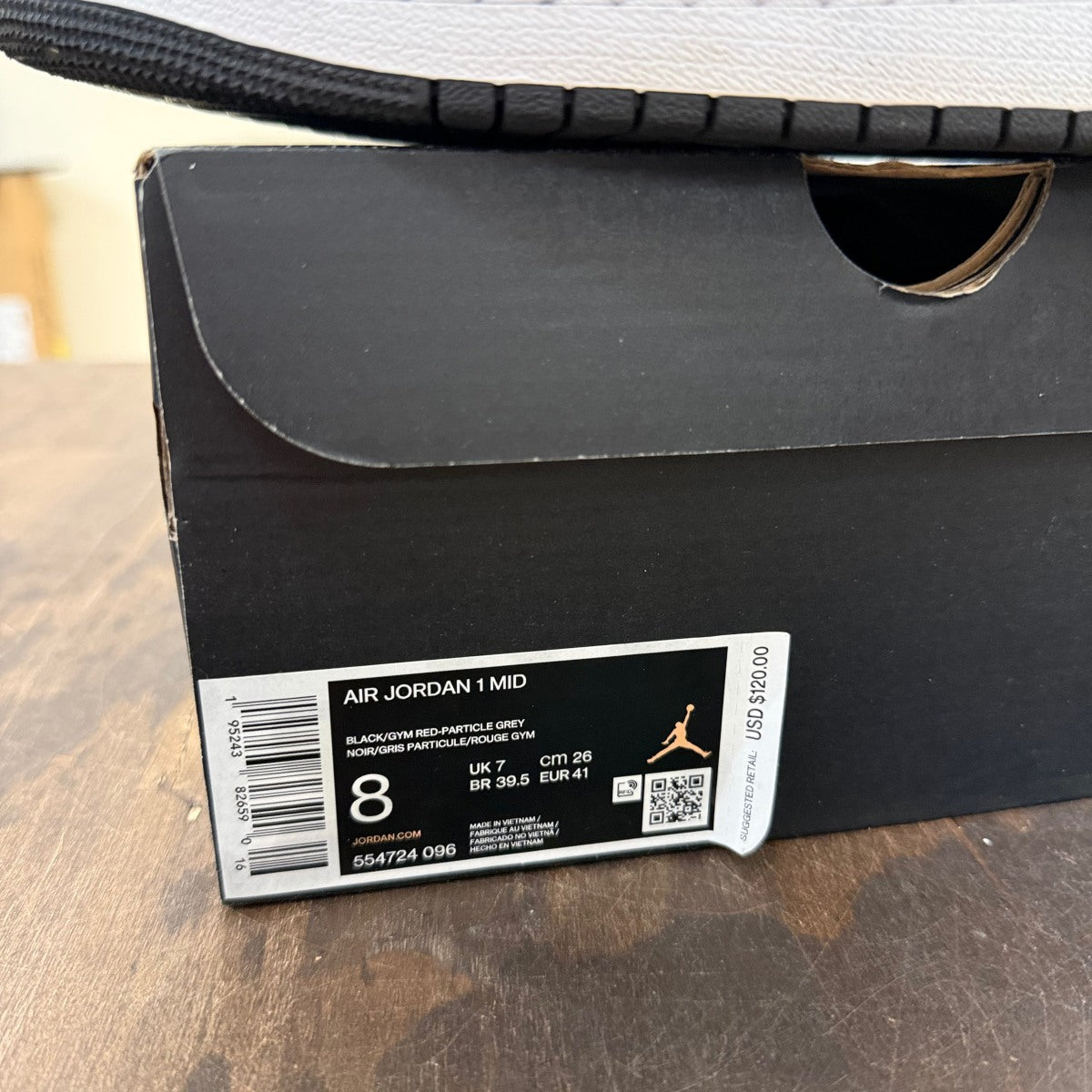 Jordan 1 Mid Shadow Red - Image 6