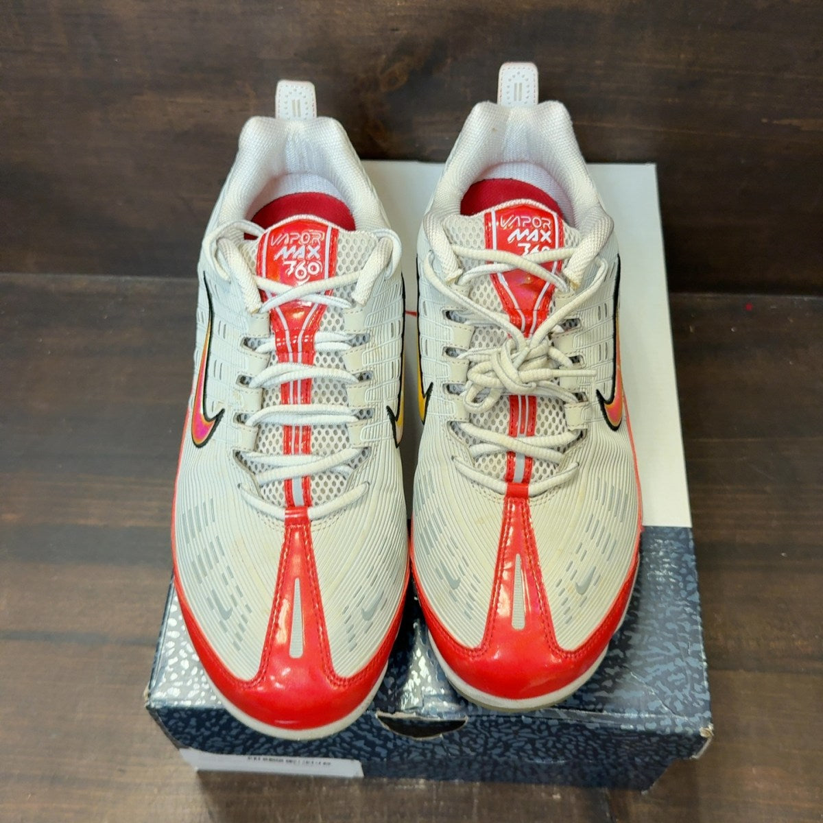 Nike Air VaporMax 360 OG Grey Red Size 11 (Pre-Owned) - Image 3