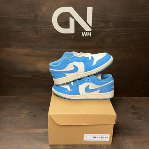 Jordan 1 Low SE Legend Blue Patent (GS) Size 4Y (Pre-Owned) - front