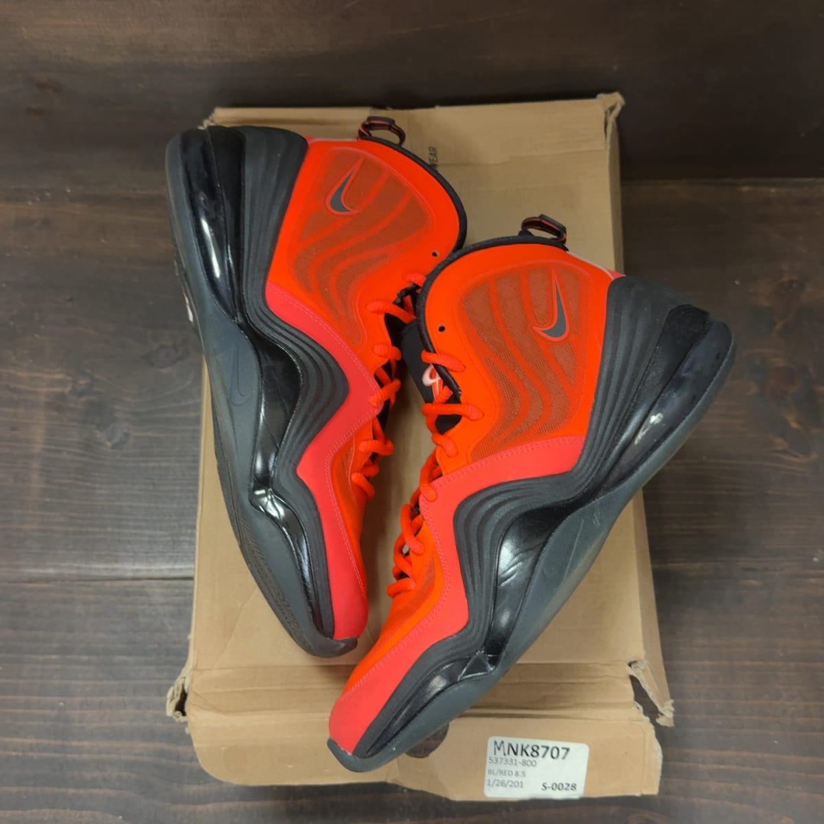 Nike Penny V Crimson Sunburst Size 8.5 (Pre-Owned) - back