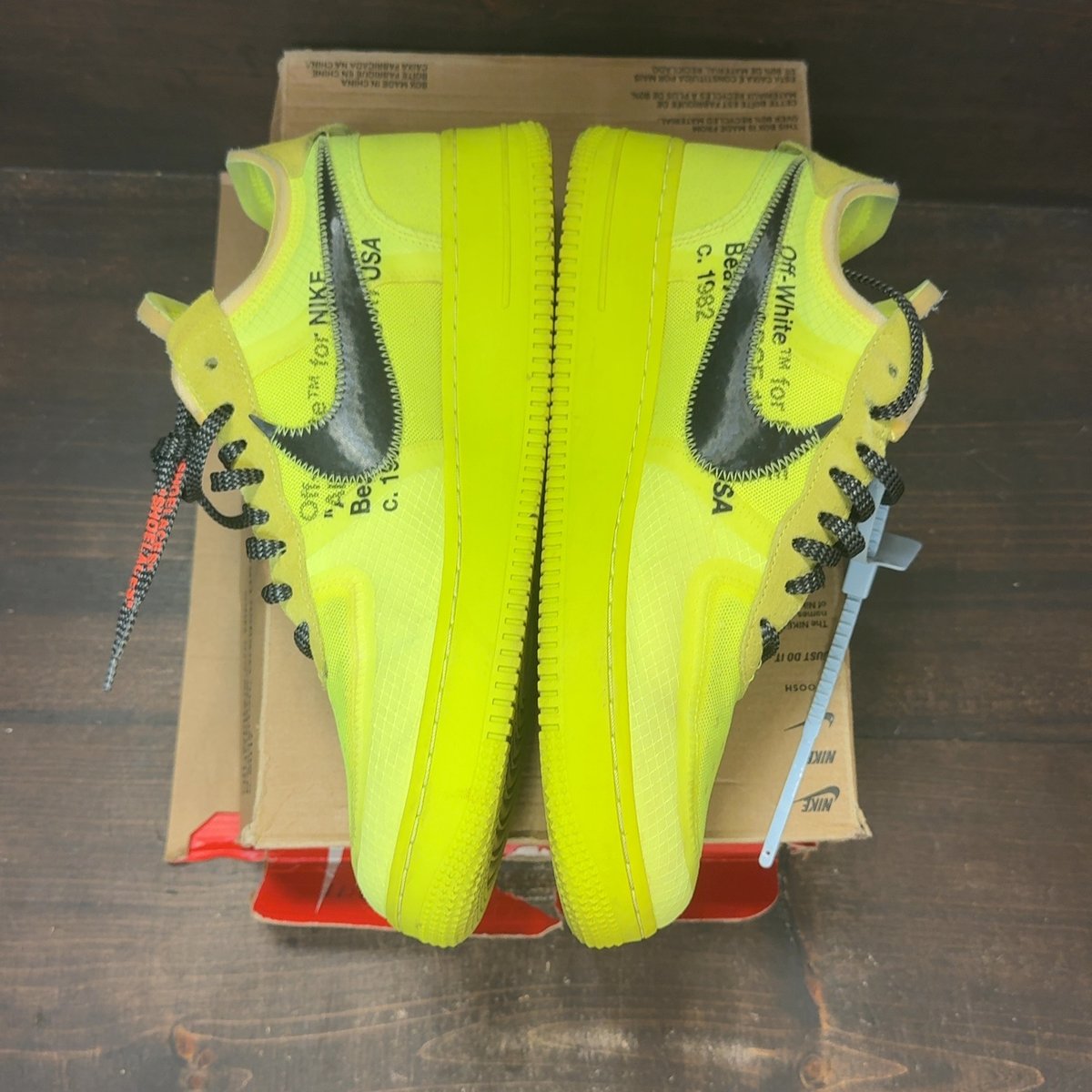 Nike Air Force 1 Low Off-White Volt Size 11 (Pre-Owned) - aux