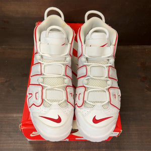 Nike Air More Uptempo White Varsity Red Outline Size 9.5 (Pre-Owned) - tag
