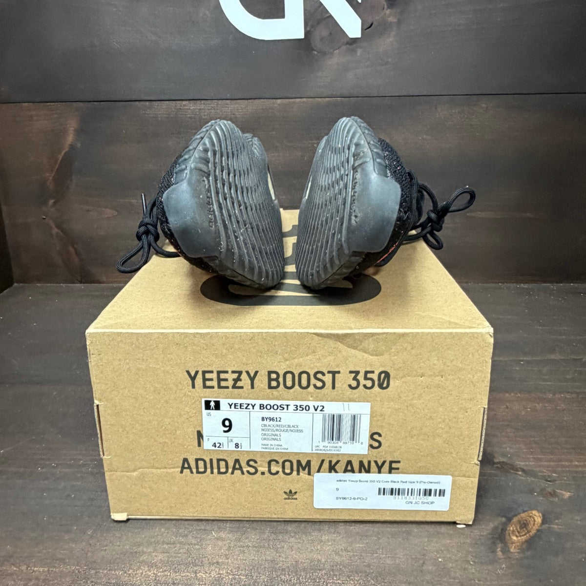adidas Yeezy Boost 350 V2 Core Black Red - Image 14