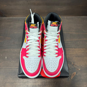 Jordan 1 Retro High OG Light Fusion Red Size 7 (Pre-Owned) - side