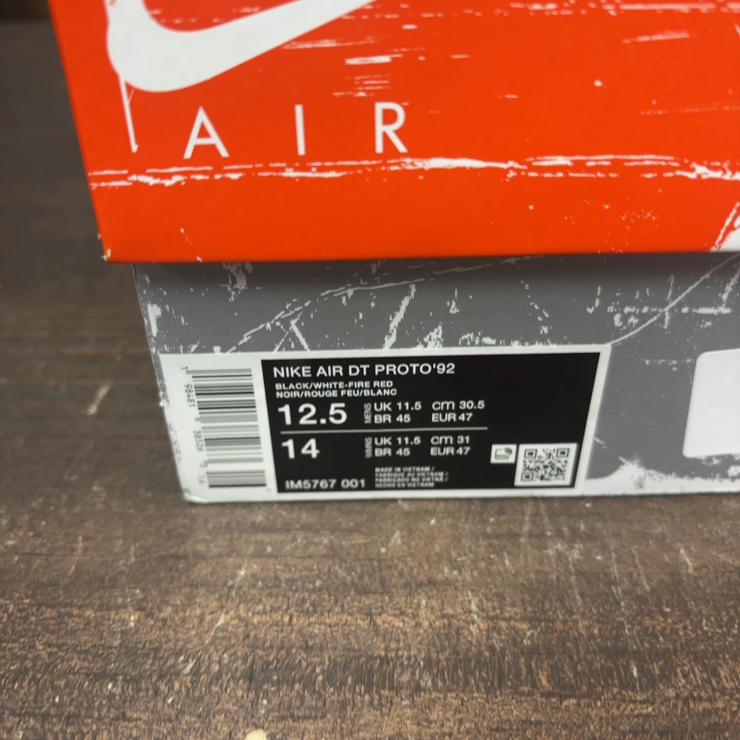 Nike Air Diamond Turf Proto '92 Black Fire Red - Image 8