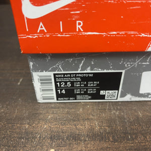 Nike Air Diamond Turf Proto '92 Black Fire Red - Image 8