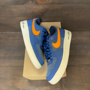 Blue Yellow Swoosh Nike Air Force 1 Low Size 10.5 (Pre-Owned) - Image 2