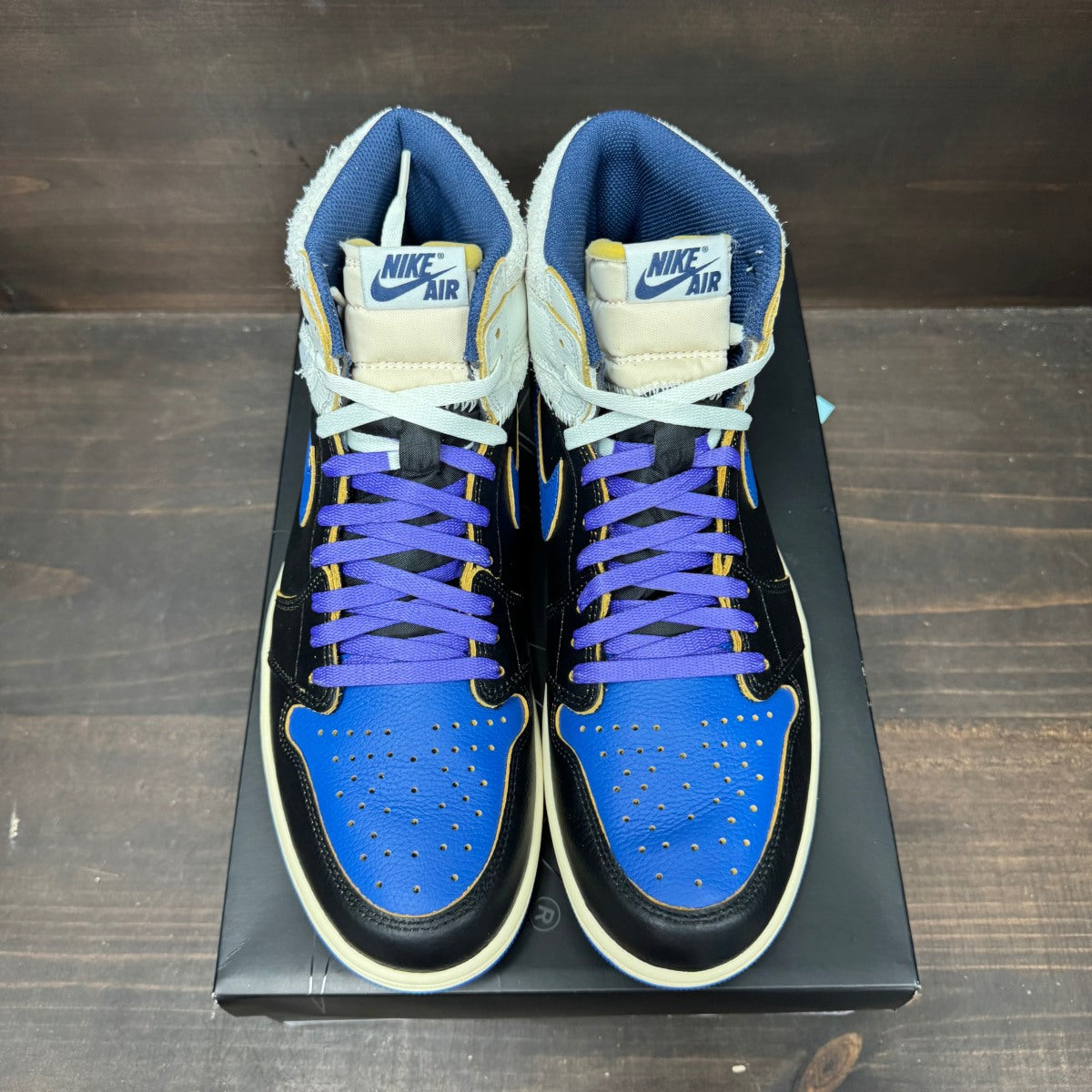 Jordan 1 Retro High OG SP Fragment x Union LA Sport Royal - Image 3