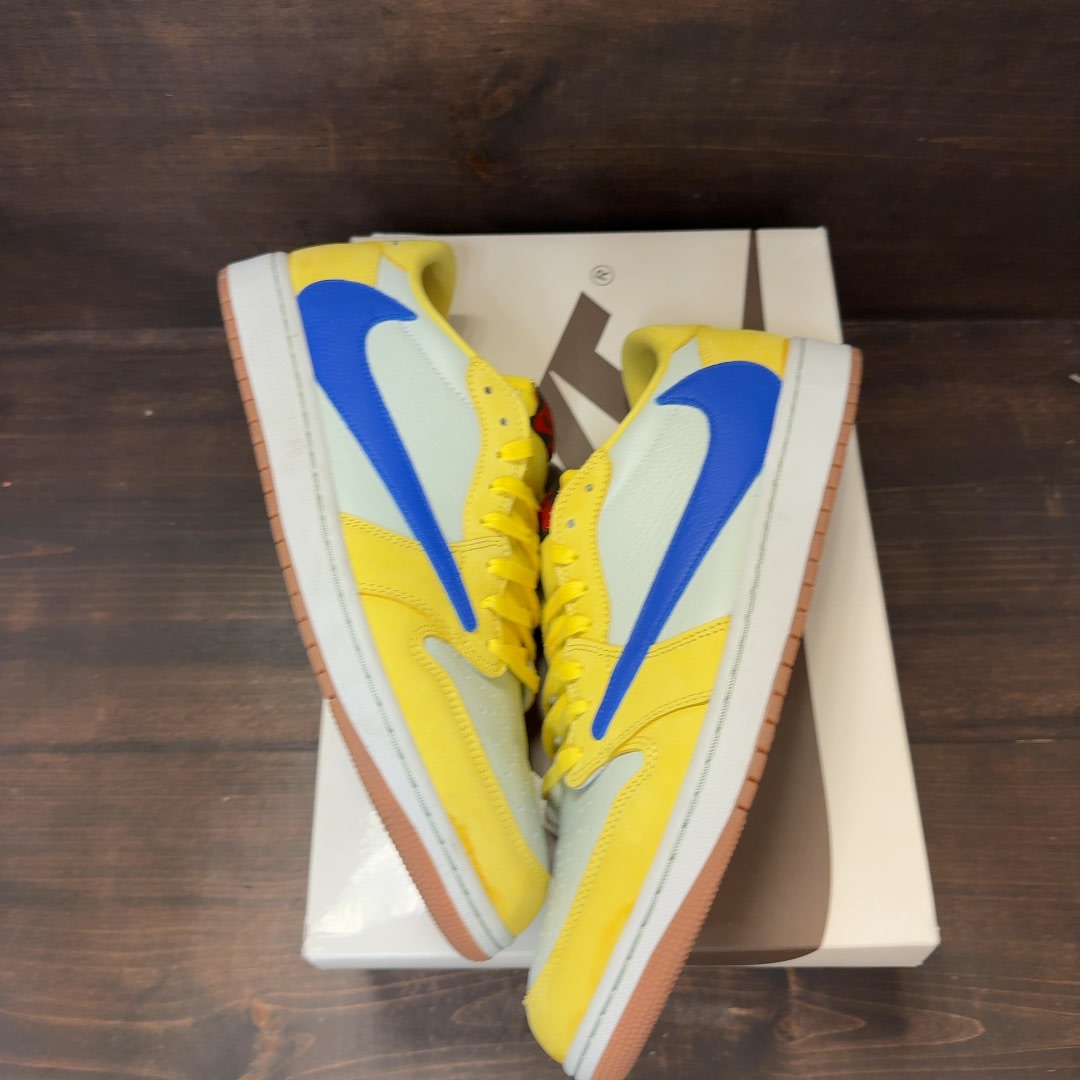 Jordan 1 Retro Low OG SP Travis Scott Canary (Women's) - Image 2