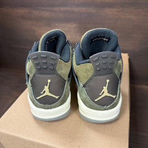 Jordan 4 Retro SE Craft Medium Olive (GS) Size 4.5Y (Pre-Owned) - Image 4