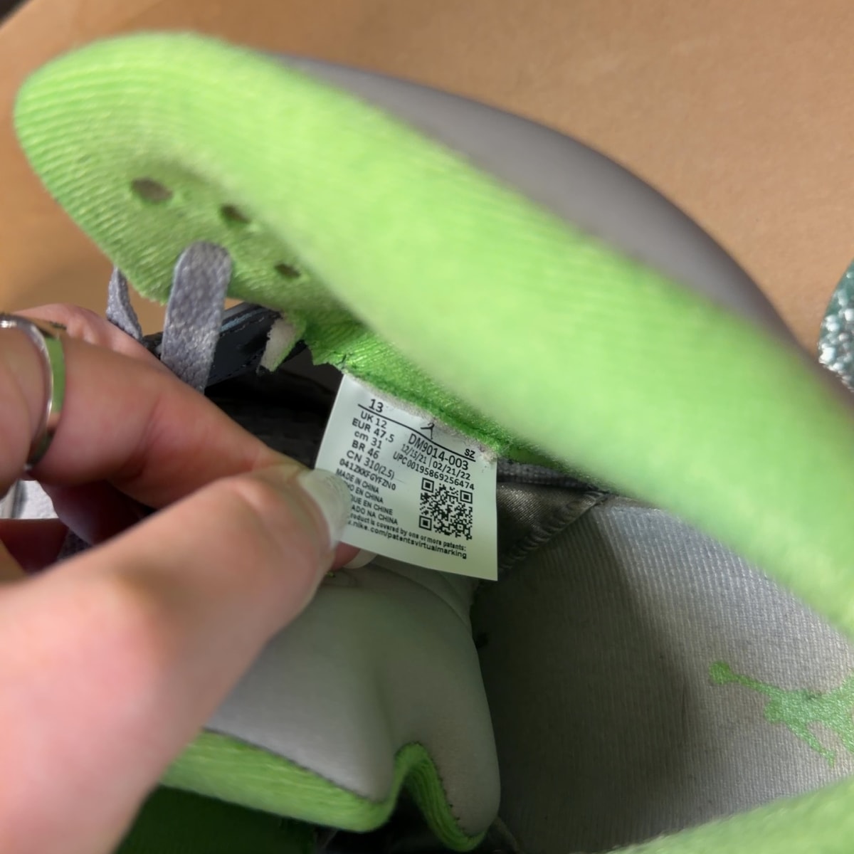 Jordan 5 Retro Green Bean (2022) Size 13 (Pre-Owned) - aux