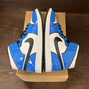 Jordan 1 Mid Signal Blue Size 8.5 (Pre-Owned) - Image 5
