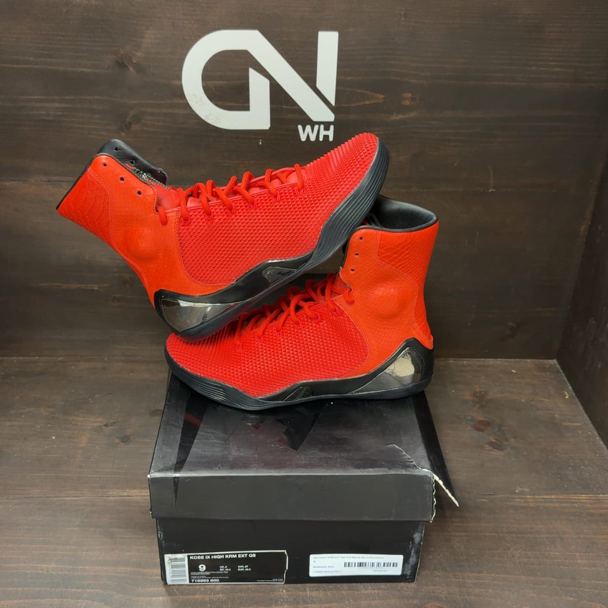 Nike Kobe 9 KRM EXT High Red Mamba Size 9 (Pre-Owned) - front