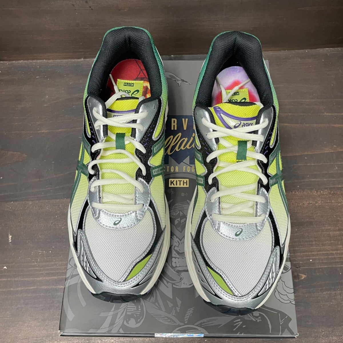ASICS GT-2160 Kith Marvel Villains Green Goblin Opened Box (Comic Not Included) Size 11 (Pre-Owned) - back