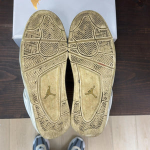 Jordan 4 Retro Metallic Gold (Women's) Size 11.5W (Pre-Owned) - aux
