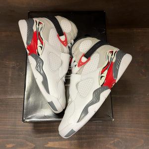 Jordan 8 Retro White True Red (2025) Size 9 (Pre-Owned) - back