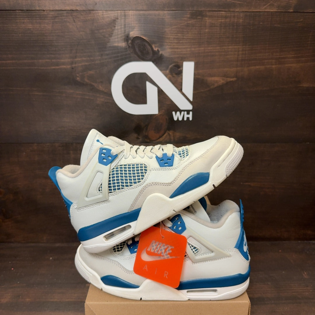 Jordan 4 Retro Military Blue (2024) (GS) Size 6Y (Pre-Owned) - Image 1