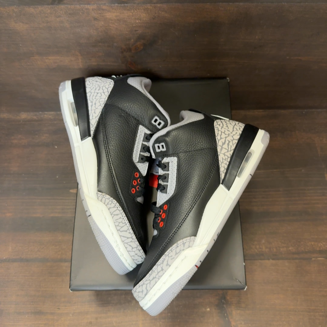 Jordan 3 Retro Black Cement (2024) (GS) - Image 2