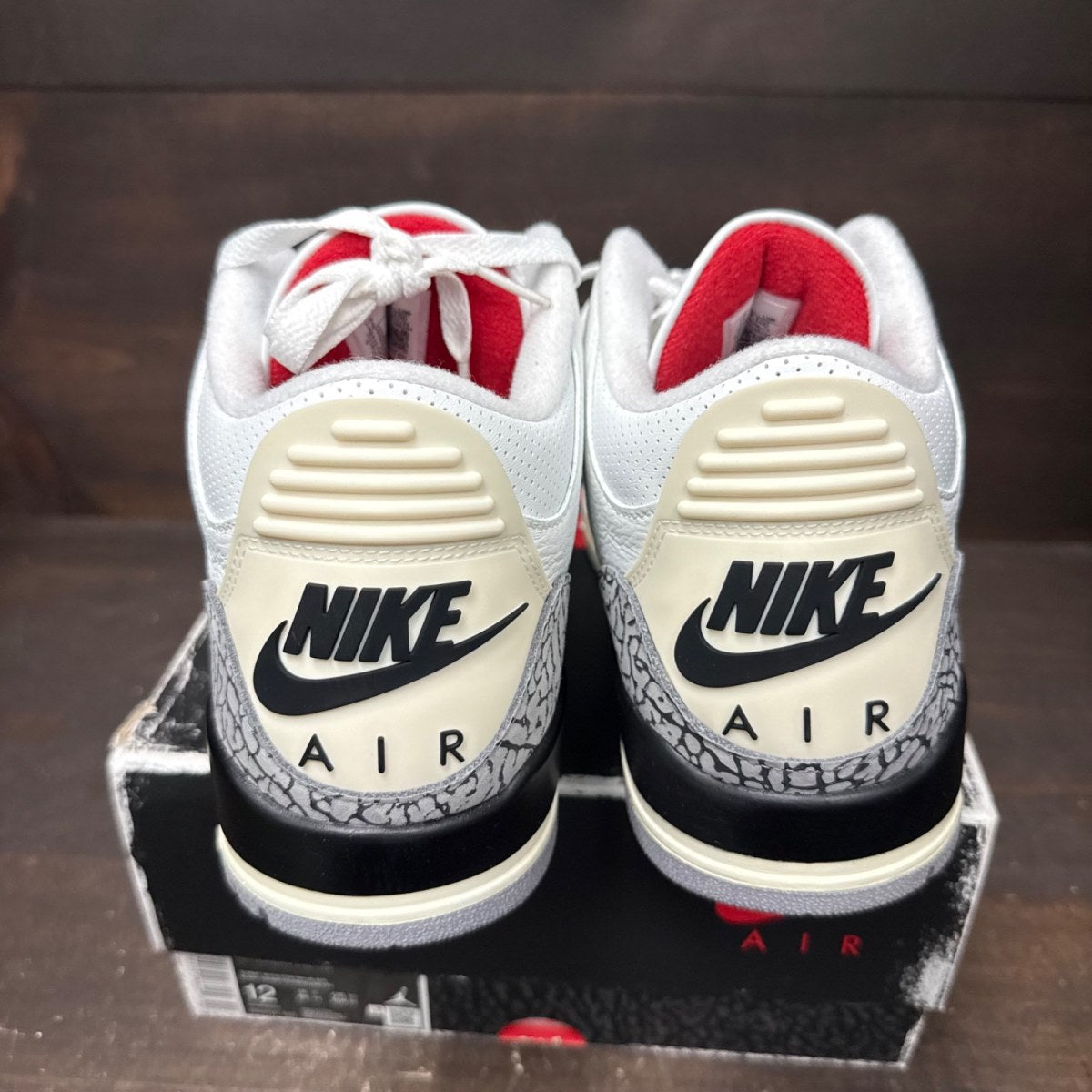 Jordan 3 Retro White Cement Reimagined Size 12 (Pre-Owned) - sole
