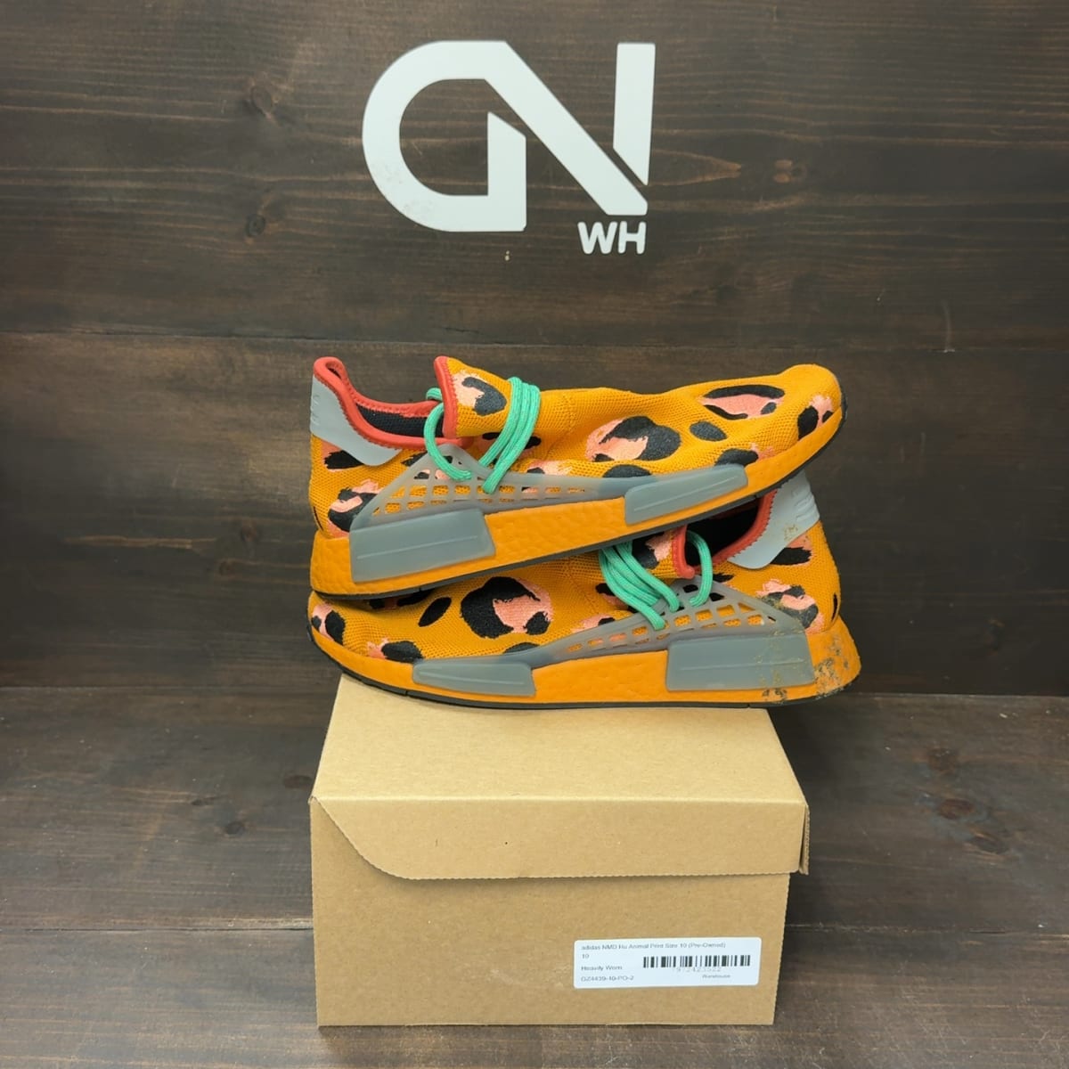adidas NMD Hu Animal Print Size 10 (Pre-Owned) - front