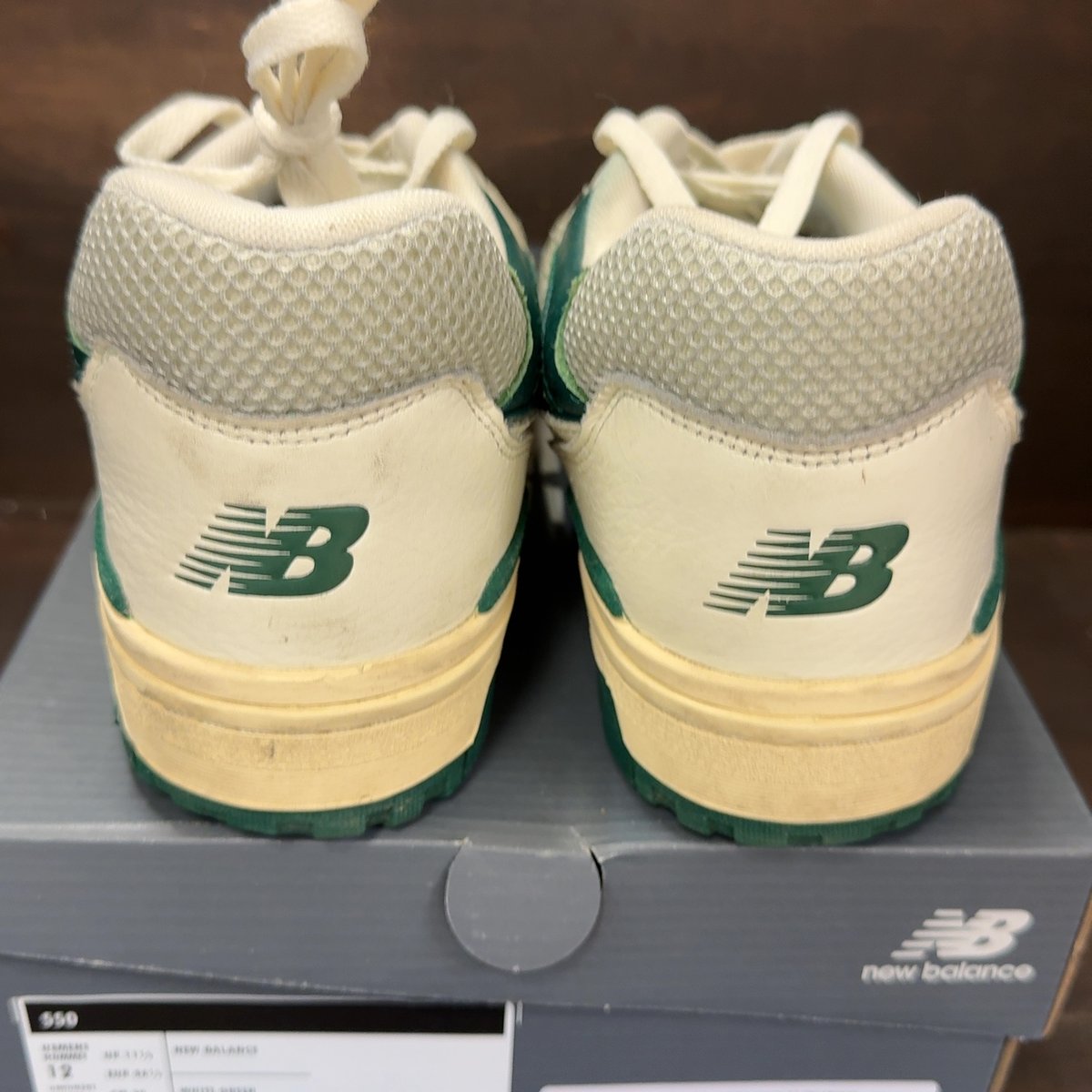 New Balance 550 Sea Salt Pack Marsh Green Size 12 (Pre-Owned) - aux