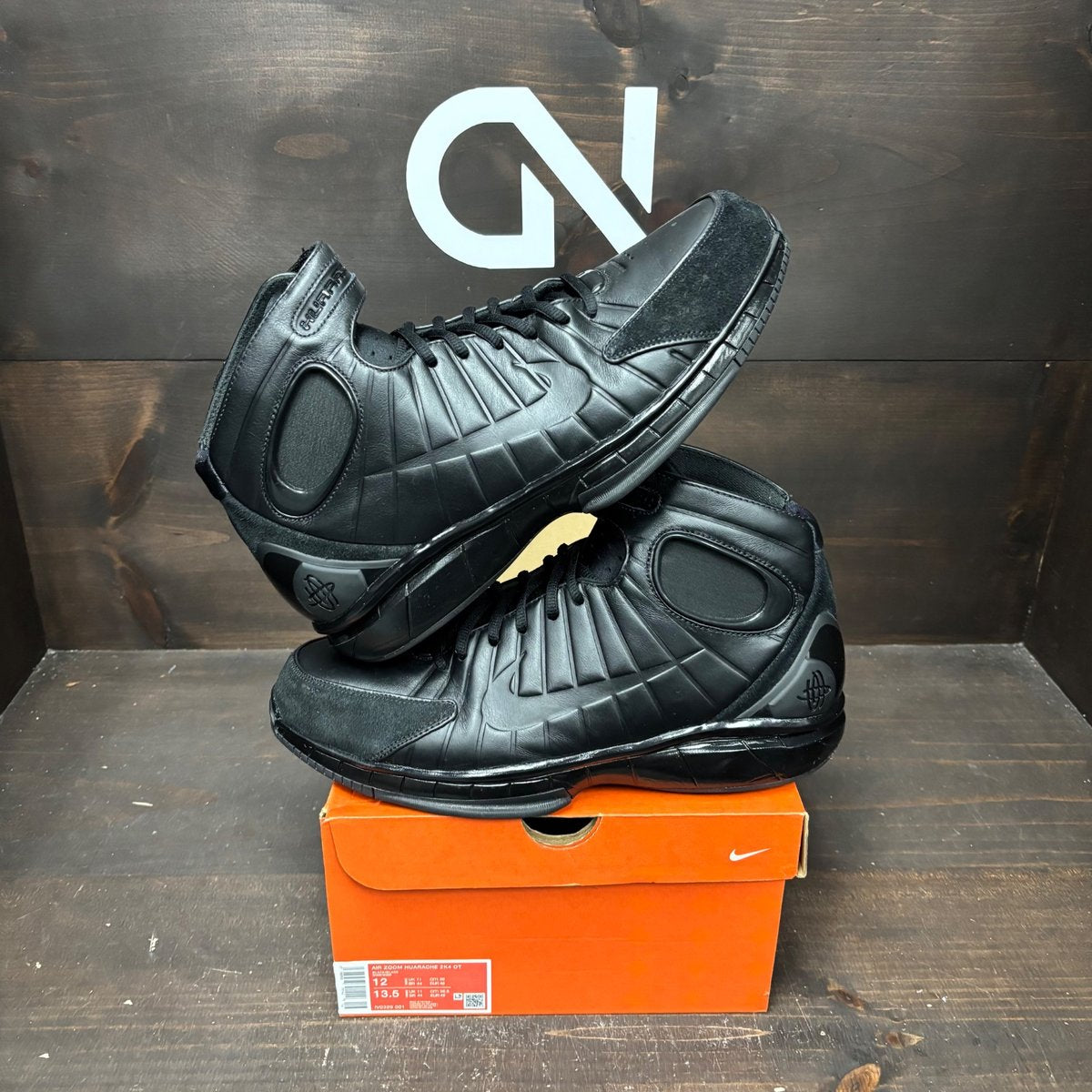 Nike Air Zoom Huarache 2K4 OT Black (2026) Size 12 (Pre-Owned) - front