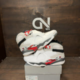 Jordan 8 Retro White True Red (2025) Size 10 (Pre-Owned) - Image 1