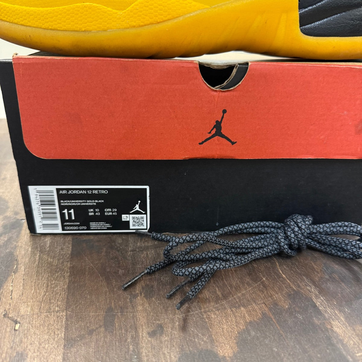 Jordan 12 Retro Black University Gold - Image 6