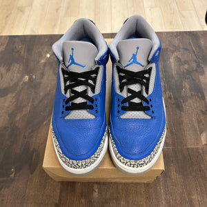 Jordan 3 Retro Varsity Royal Cement Size 11 (Pre-Owned) - Image 2
