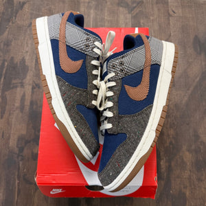 Nike Dunk Low Tweed Midnight Navy Corduroy - Image 1