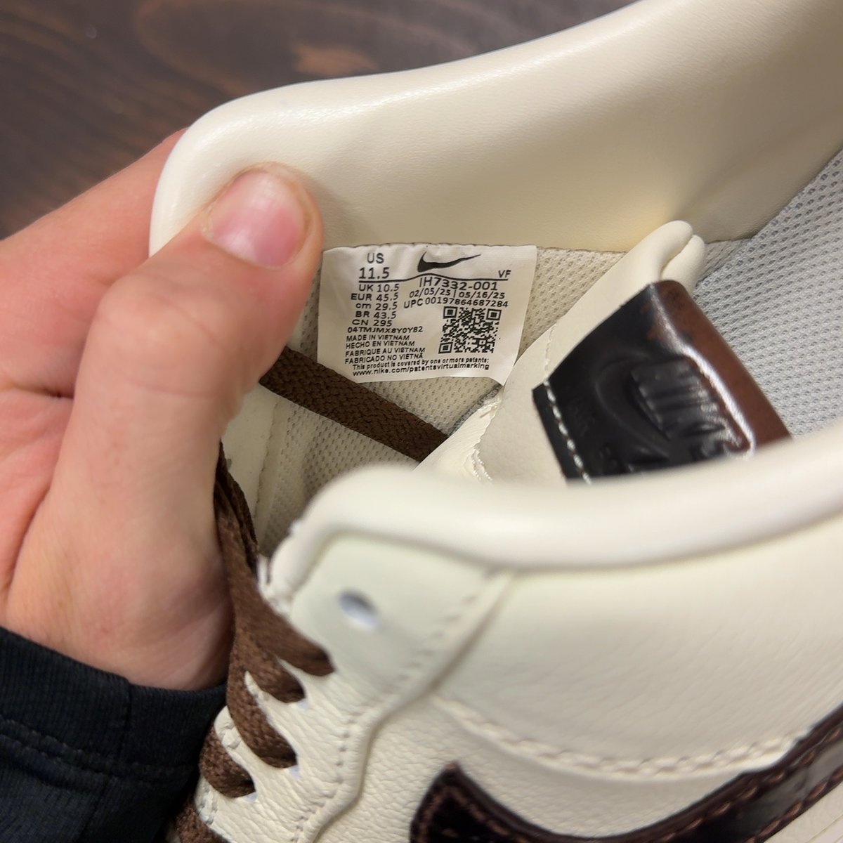 Nike Air Force 1 Low '07 Soft Pearl Brown Croc Size 11.5 - aux