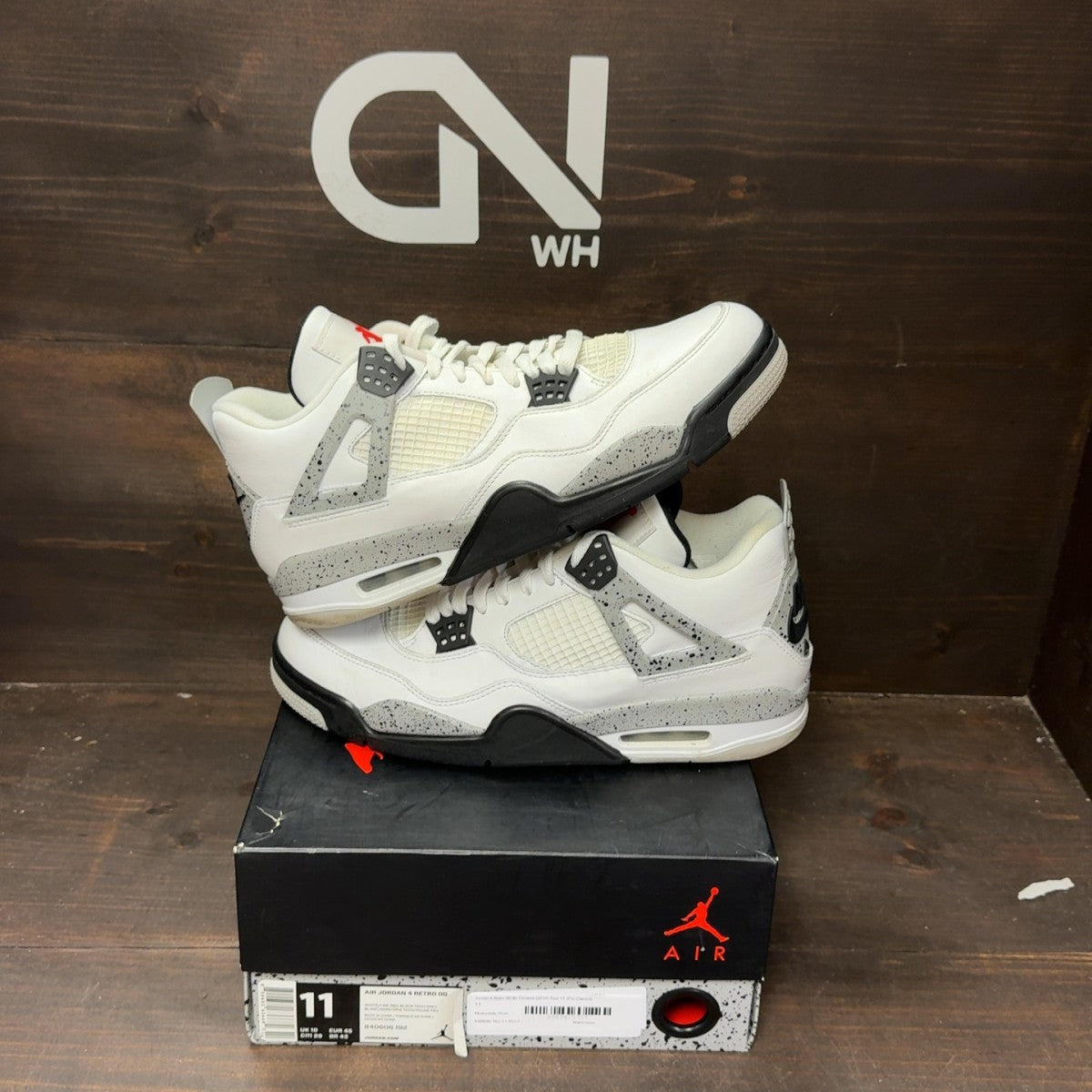 Jordan 4 Retro White Cement (2016) - Image 1