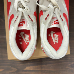 Nike Air Max 1 Anniversary Red (2017/2018 Restock Pair) Size 9.5 (Pre-Owned) - Image 6
