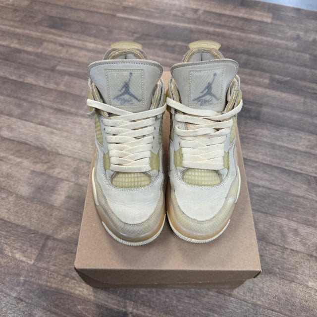 Jordan 4 Retro Off-White Sail (Women's) Size 7W (Pre-Owned) - Image 2