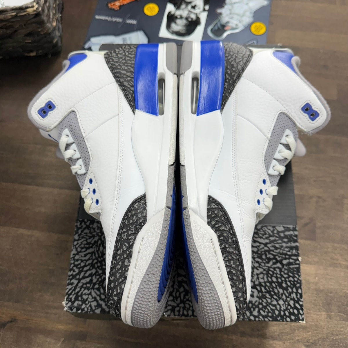 Jordan 3 Retro Racer Blue Size 12 (Pre-Owned) - Image 2