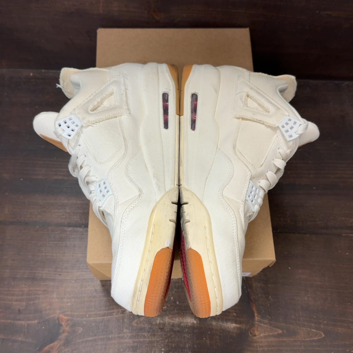 Jordan 4 Retro Levi's Denim (Tag with Levi's Logo) Size 12 (Pre-Owned) - aux