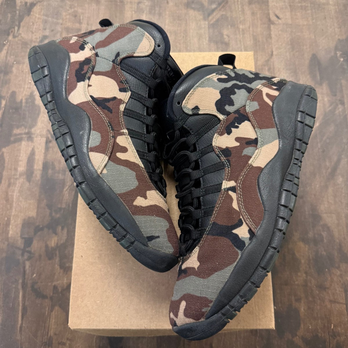 Jordan 10 Retro Woodland Camo Size 10.5 (Pre-Owned) - Image 1