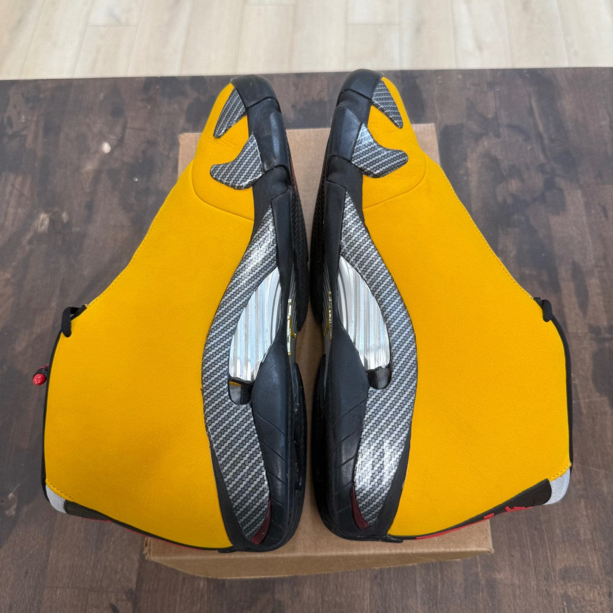 Jordan 14 Retro University Gold Size 12 (Pre-Owned) - Image 3