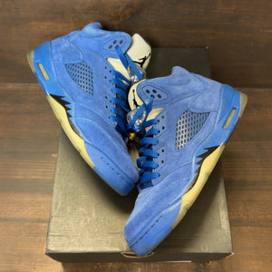 Jordan 5 Retro Blue Suede (GS) - Image 2