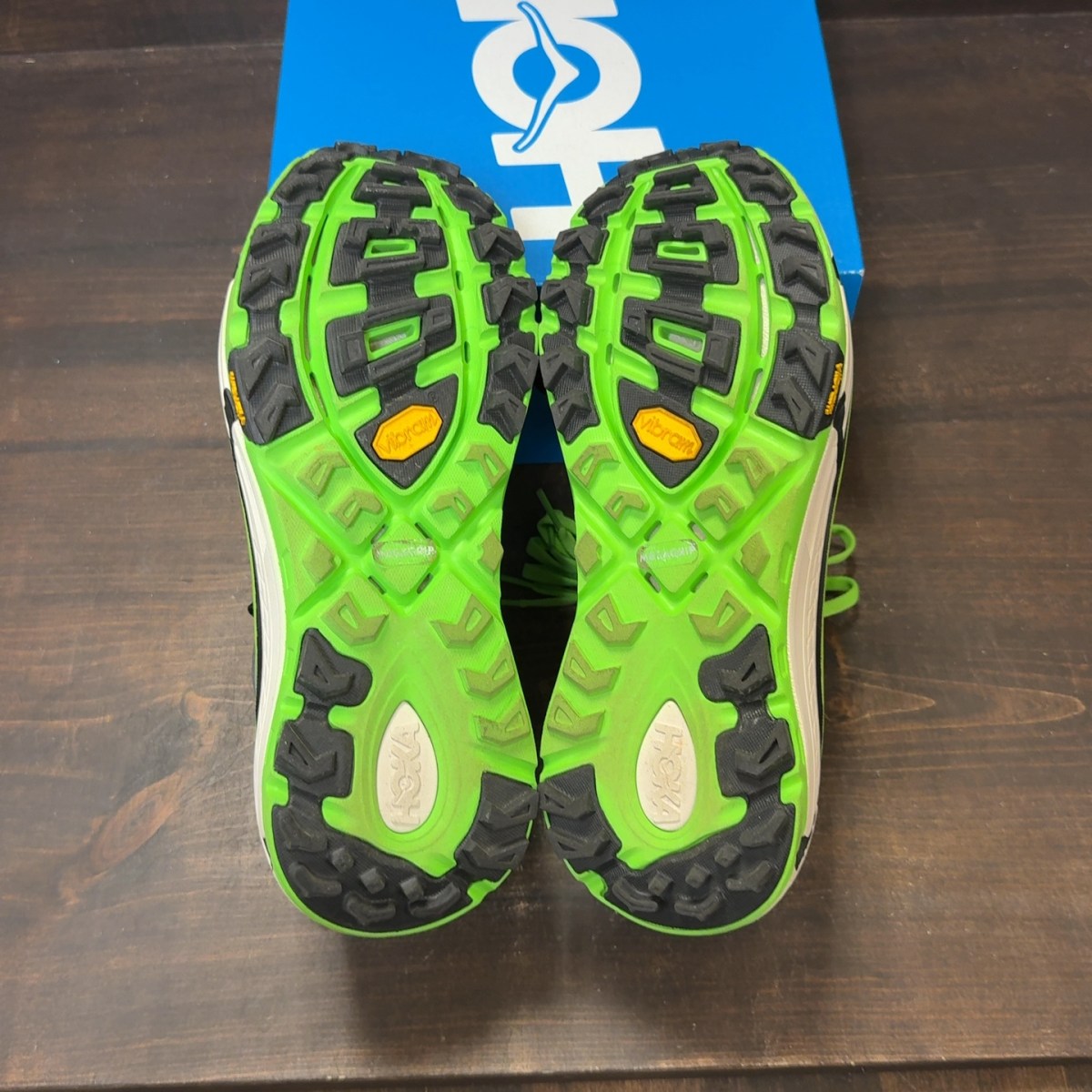 Hoka One One Mafate Speed 2 Black Electric Green Size 7.5 (Pre-Owned) - Image 8