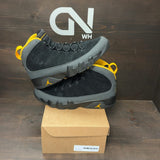 Jordan 9 Retro Dark Charcoal University Gold Size 13 (Pre-Owned) - front