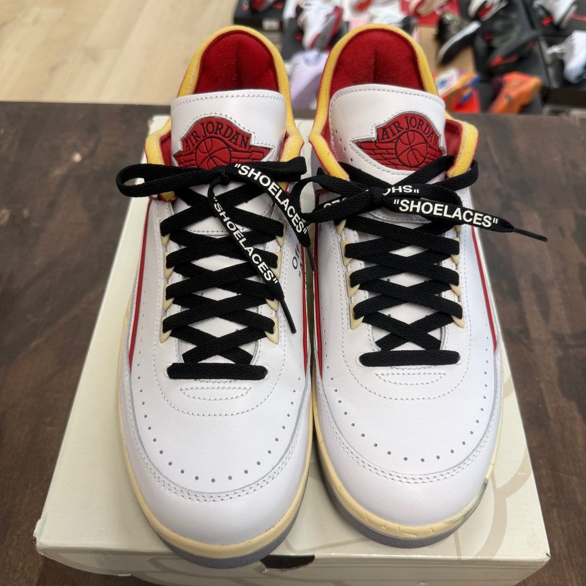 Jordan 2 Retro Low SP Off-White White Red - Image 2